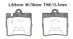 0034202820 Brake Pads for MERCEDES-BENZ CLC-CLASS (CL203), SLK (R171), CLK (C208), C-CLASS (W203), SL (R230), E-CLASS (W210)