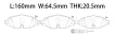 5Q0698151 Brake Pads for AUDI Q2, VW T-ROC, SEAT LEON Hatchback Van (5F1), SKODA SUPERB III Estate (3V5)
