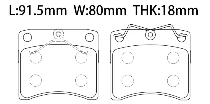 701698151 Brake Pads for VW EUROVAN T4 Van (70A, 70H, 7DA, 7DH), CARAVELLE T4 Bus (70B, 70C, 7DB, 7DK, 70J, 70K, 7DC, 7DJ), TRANSPORTER Mk IV Platform/Chassis (70E