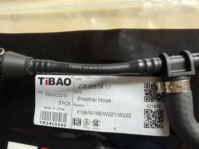 2782030417 Engine Parts Breather Hose for