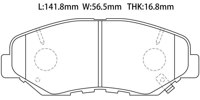 06450S9AA00 Brake Pads for HONDA CR-V II (RD_), CR-V I (RD)