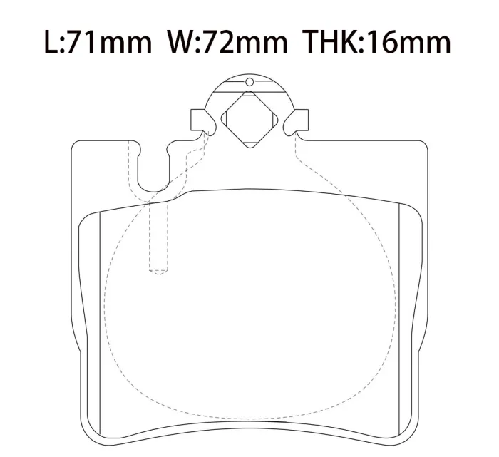 0034200620 Brake Pads for MERCEDES-BENZ S-CLASS (W220), CL-CLASS Coupe (C215)