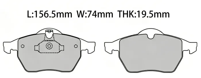 1605036 Brake Pads for AUDI A4, VW PASSAT