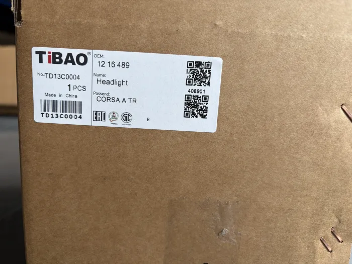 1216489 Headlight for OPEL CORSA B Hatchback Van (S93), COMBO Box Body/MPV (71_), CORSA B (S93), CORSA A TR (S83)