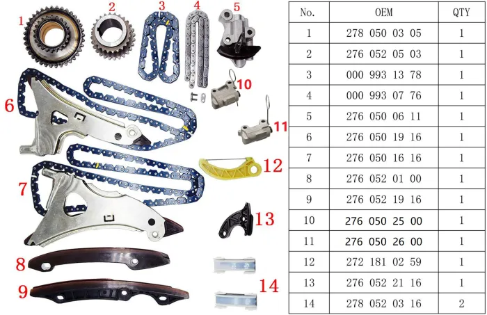 TIMINGSETM276 Engine Parts Timing Kit for 