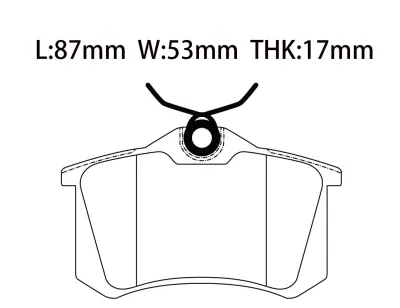 4B0698451E Brake Pads for AUDI A1, VW BEETLE