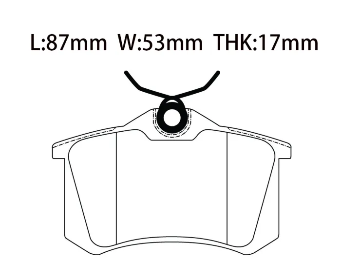 4B0698451E Brake Pads for AUDI A1, VW BEETLE