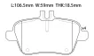0064202320 Brake Pads for MERCEDES-BENZ B-CLASS, INFINITI Q30