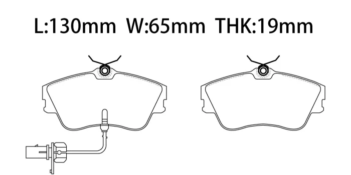 701698151E Brake Pads for VW EUROVAN T4 Van (70A, 70H, 7DA, 7DH), CARAVELLE T4 Bus (70B, 70C, 7DB, 7DK, 70J, 70K, 7DC, 7DJ), TRANSPORTER Mk IV Platform/Chassis (70E