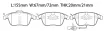 8K0698151A Brake Pad Set for AUDI A5, HUMMER HUMMER H2, HUMMER H2 SUV, MAZDA CX-7 (ER), CX-7 SUV (ER), SUBARU IMPREZA Saloon (GE, GV), TOYOTA DYNA 150 Platform/Chassis (LY_)