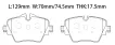 34106860019 BMW 5 G30 FRONT BRAKE PADS SET BMW 7 (E32), 7 Sedan  for