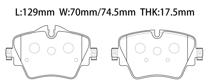 34106860019 BMW 5 G30 FRONT BRAKE PADS SET BMW 7 (E32), 7 Sedan  for