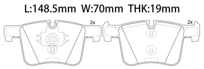 34116856193 BMW Disc Brake Pad for BMW X3 (F25), X4 (F26)