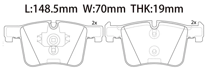 34116856193 BMW Disc Brake Pad for BMW X3 (F25), X4 (F26)