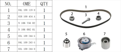 04L198119K Engine Parts Timing Component Kit for AUDI Q5, VW CADDY, MAN TGE Van, SEAT ALHAMBRA VAN (711), SKODA OCTAVIA III (5E3, NL3, NR3)