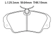 1605932 Brake Pads for OPEL OMEGA B (V94), VAUXHALL OMEGA (B) Saloon (V94)