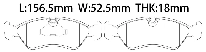 1605089 Brake Pads for DAEWOO, GM KOREA LANOS (KLAT), LANOS / SENS (KLAT), OPEL ASTRA G Saloon (T98), VAUXHALL VECTRA (B) Estate (J96)