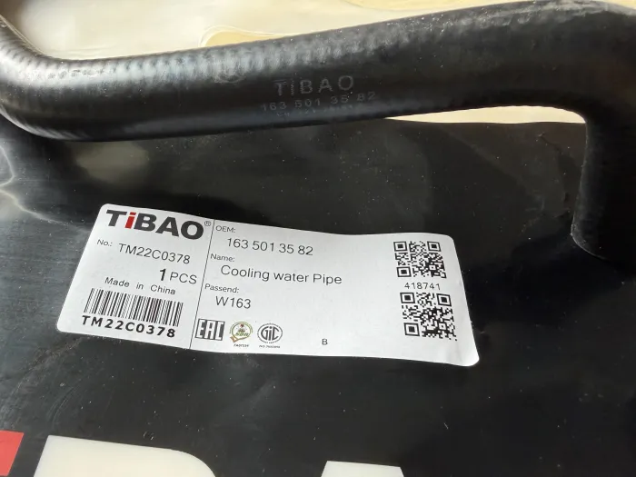 1635013582 Engine Parts Cooling Water Pipe for MERCEDES-BENZ M-CLASS (W163)