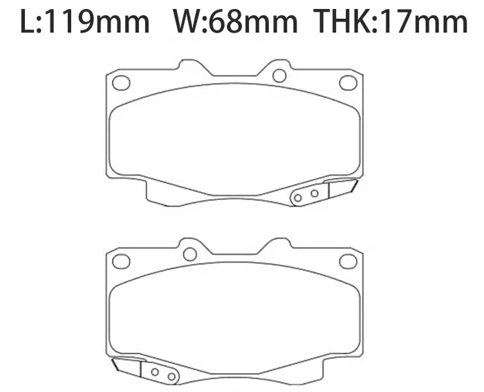 044650K020 Brake Pads for TOYOTA CAMRY Saloon (_V3_)