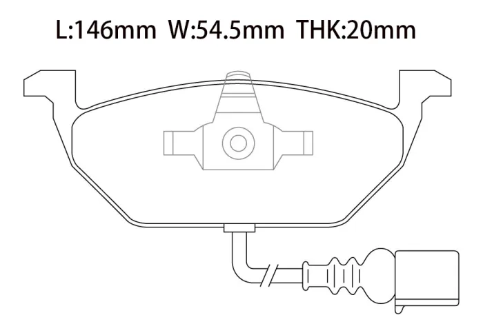 1J0698151E Brake Pads for AUDI A3, VW BEETLE, SEAT ALTEA XL (5P5, 5P8), SKODA PRAKTIK (5J7), ROOMSTER (5J7)