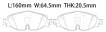 2K5698151A Brake Pads for AUDI A3, VW PASSAT, SEAT LEON (5F1), SKODA OCTAVIA III Combi (5E5, 5E6)
