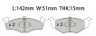 140698151B Brake Pads for VW POLO, SEAT CORDOBA (6K1, 6K2), CORDOBA Sedan (6K1, 6K2)