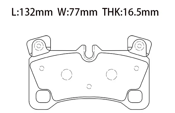 7L0698451E Brake Pads for AUDI Q7, PORSCHE Cayenne, VW TOUAREG