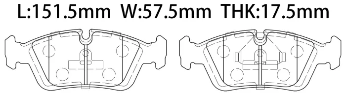 34116761242 BMW Brake Pad for BMW 3 (E36), Z3 Roadster (E36)