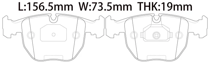 34111163307 BMW Front BRAKE PAD SET for BMW X5 (E53)