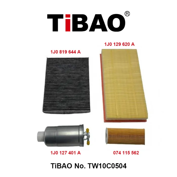 1J0819644A: Kit of filter cartridges for VW vehicles
