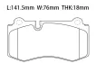 0044206220 Brake Pads for MERCEDES-BENZ S-CLASS (W221), SL (R230), E-CLASS (W211)