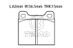 0014207920 Brake Pads for MERCEDES-BENZ C-CLASS (W202), E-CLASS Coupe (C124), 124 Saloon (W124), 190 (W201), S-CLASS (W126)