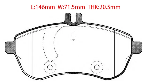 0054201520 Brake Pads for MERCEDES-BENZ C-CLASS (W204)