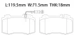 0044200420 Brake Pads for MERCEDES-BENZ CLS (C219), SL (R129), S-CLASS (W220), E-CLASS (W211), C-CLASS (W203), CLK (C209), SLK (R171), M-CLASS (W163), CL-CLASS Coupe (C215)