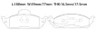 1634200020 Brake Pads for MERCEDES-BENZ M-CLASS, VW PHAETON