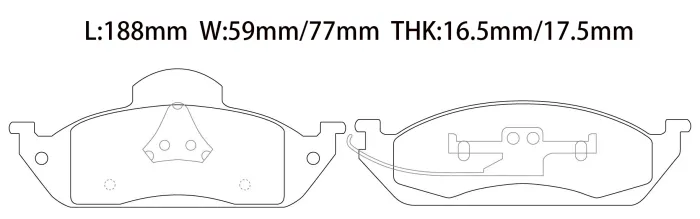 1634200020 Brake Pads for MERCEDES-BENZ M-CLASS, VW PHAETON