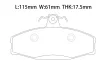 6U0698151E Brake Pads for VW CADDY, SKODA FELICIA II Estate (6U5), FELICIA Mk II Estate (6U5