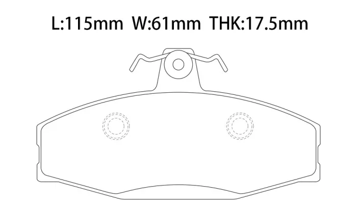 6U0698151E Brake Pads for VW CADDY, SKODA FELICIA II Estate (6U5), FELICIA Mk II Estate (6U5