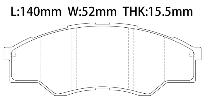 044650K160 Brake Pads for TOYOTA HILUX VIGO VII Pickup (_N1_, _N2_, _N3_)