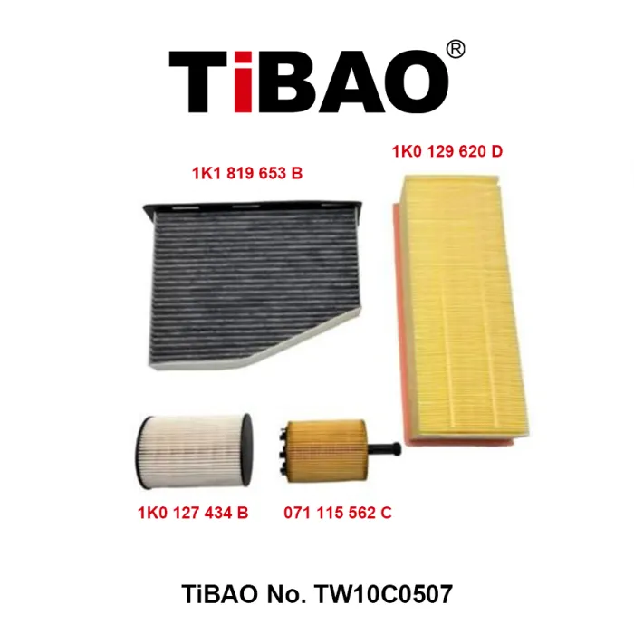 1K0127434B – Kit of filters for VW Beetle, AUDI A1 8PA, SKODA OCTAVIA II Combi (1Z5), SEAT ALTEA XL (5P5, 5P8)
