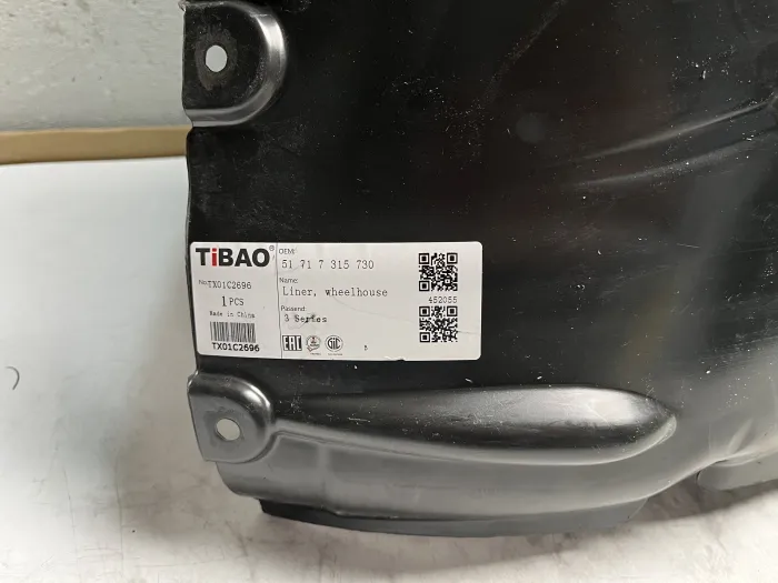 51717315730 Liner, Wheelhouse for BMW 3 (G20, G80, G28)