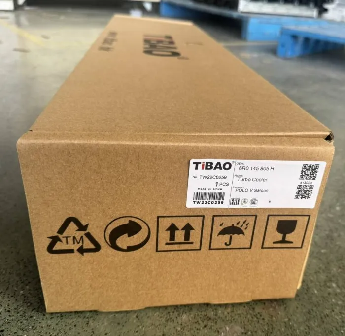 6R0145805H Engine Parts Turbo Cooler for AUDI A1, VW POLO, SEAT IBIZA IV (6J5, 6P1), IBIZA Mk IV (6J5, 6P1), SKODA FABIA III (NJ3)