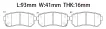SP1187 Brake Pads for DODGE ATTITUDE, HYUNDAI ACCENT III Saloon (MC), ACCENT IV Saloon (MC), VER, KIA PRIDE II (JB), RIO II (JB), KIA (DYK) FORTE
