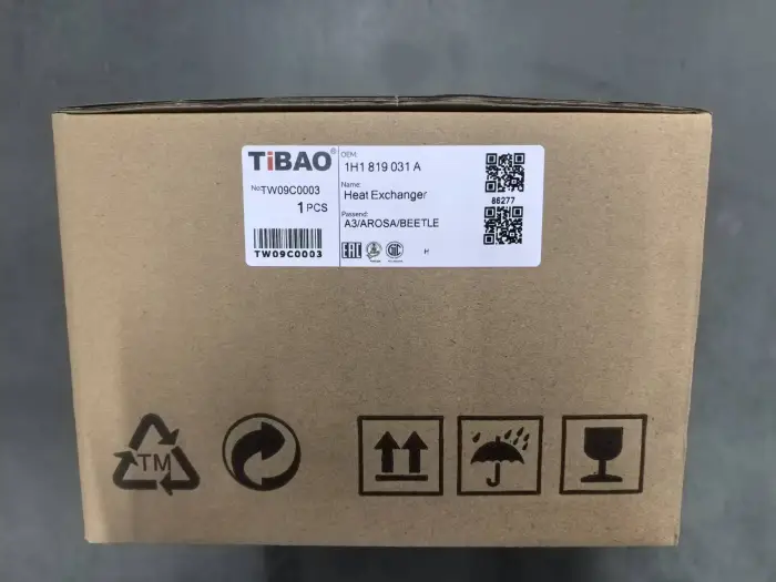 1H1819031A Heat Exchanger for AUDI A3, VW AMAROK, SEAT AROSA (6H1), SKODA OCTAVIA I (1U2)