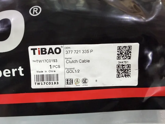 377721335P Transmission Parts Clutch Cable for