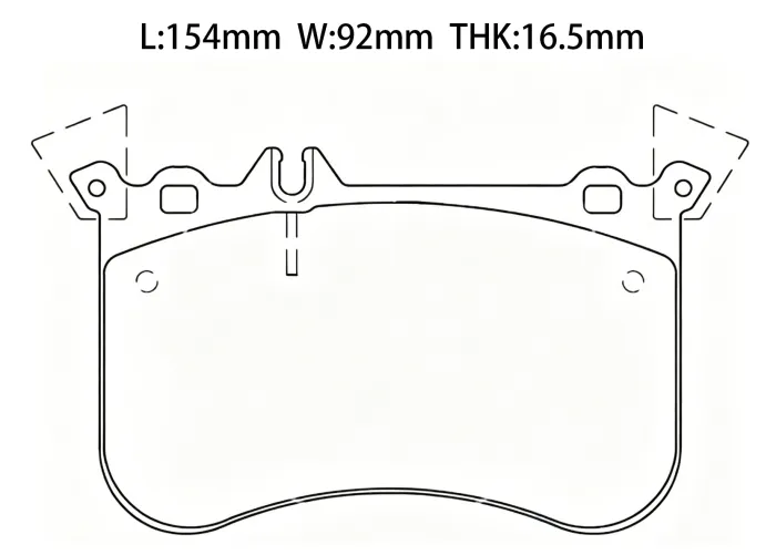 0004204100 Brake Pads for MERCEDES-BENZ A-CLASS (W176), CLA Coupe (C117), GLA-CLASS (X156)