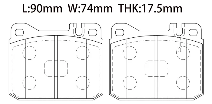 0014209920 Brake Pads for MERCEDES-BENZ S-CLASS (W126), SL Coupe (C107), 123 Saloon (W123)