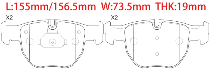 SFC500080 BMW Brake Pad for BMW X5 (E53)