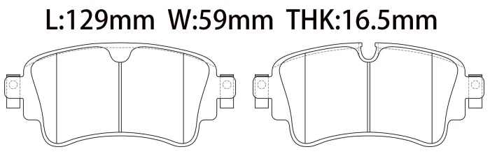 8W0698451T Brake Pads for AUDI Q5, VW TOUAREG