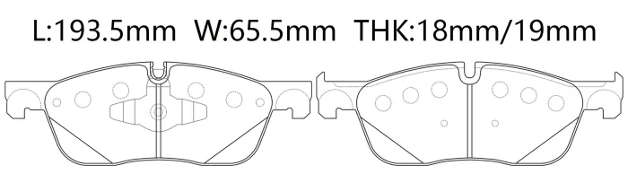 LR072681 Brake Pads for JAGUAR XF SPORTBRAKE (X260), LAND ROVER DISCOVERY SPORT (L550)
